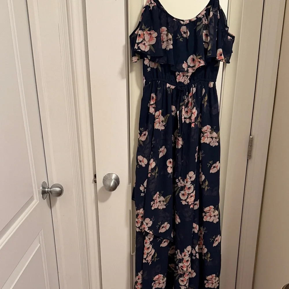 Abercrombie & Fitch Navy Floral Maxi Dress